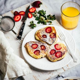 Strawberry pancakes